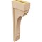 Ekena Millwork 4"W x 8"D x 24"H Thin Warren Rough Cedar Woodgrain TimberThane Corbel, Primed Tan CORUR04X08X24WARRCPR - alternate 4